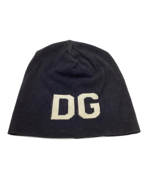 DOLCE & GABBANA（ドルチェ＆ガッバーナ）DOLCE & GABBANA (ドルチェ＆ガッバーナ) DGロゴ ビーニー ブラックの古着・服飾アイテム