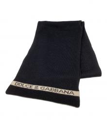 DOLCE & GABBANA（ドルチェ＆ガッバーナ）の古着「ニットマフラー」｜ブラック