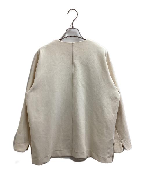 BEARDSLEY（ビアズリー）BEARDSLEY (ビアズリー) LIVETART ノーカラージャケット アイボリー サイズ:FREEの古着・服飾アイテム