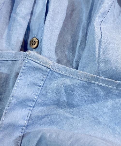 BEARDSLEY（ビアズリー）BEARDSLEY (ビアズリー) 前後ギャザーワンピース ブルーの古着・服飾アイテム