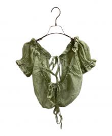 papier（パピエ）の古着「Holder blouse　/　PA-080」｜ライトグリーン