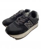NEW BALANCEニューバランス）の古着「厚底ローカットスニーカー / WL574ZNJ」｜ブラック
