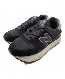 NEW BALANCE（ニューバランス）の古着「厚底ローカットスニーカー / WL574ZNJ」｜ブラック