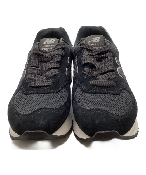 NEW BALANCE（ニューバランス）NEW BALANCE (ニューバランス) 厚底ローカットスニーカー / WL574ZNJ ブラック サイズ:25cmの古着・服飾アイテム