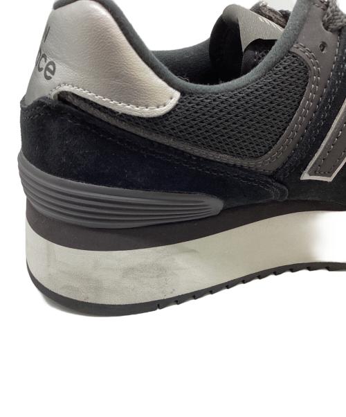 NEW BALANCE（ニューバランス）NEW BALANCE (ニューバランス) 厚底ローカットスニーカー / WL574ZNJ ブラック サイズ:25cmの古着・服飾アイテム