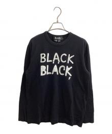 BLACK COMME des GARCONS（ブラックコムデギャルソン）の古着「プリントL/Sカットソー　/　1D-T201　/　AD2009」｜ブラック