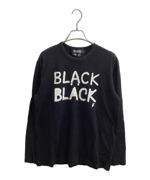 BLACK COMME des GARCONS（ブラックコムデギャルソン）BLACK COMME des GARCONS (ブラックコムデギャルソン) プリントL/Sカットソー　/　1D-T201　/　AD2009 ブラック サイズ:Lの古着・服飾アイテム