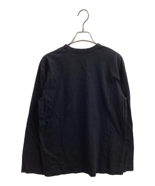 BLACK COMME des GARCONS（ブラックコムデギャルソン）BLACK COMME des GARCONS (ブラックコムデギャルソン) プリントL/Sカットソー　/　1D-T201　/　AD2009 ブラック サイズ:Lの古着・服飾アイテム