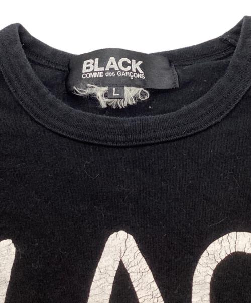 BLACK COMME des GARCONS（ブラックコムデギャルソン）BLACK COMME des GARCONS (ブラックコムデギャルソン) プリントL/Sカットソー　/　1D-T201　/　AD2009 ブラック サイズ:Lの古着・服飾アイテム