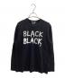 BLACK COMME des GARCONS（ブラックコムデギャルソン）の古着「プリントL/Sカットソー　/　1D-T201　/　AD2009」｜ブラック