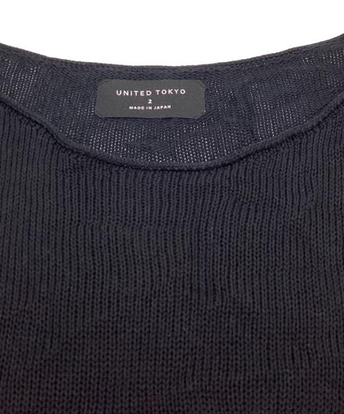 UNITED TOKYO（ユナイテッドトーキョー）UNITED TOKYO (ユナイテッドトーキョー) シルクニット　/　408130009 ブラック サイズ:2の古着・服飾アイテム