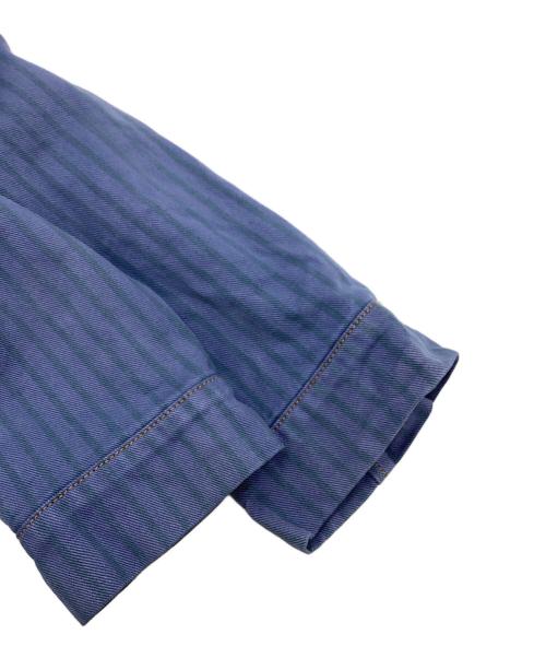 GANNI（ガニー）Ganni (ガニー) STRIPE OVERDYED DENIM JACKET ブルー サイズ:34の古着・服飾アイテム
