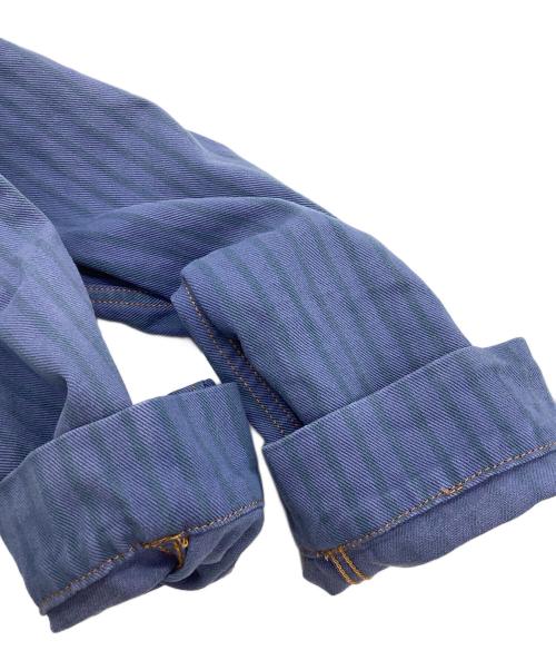 GANNI（ガニー）Ganni (ガニー) STRIPE OVERDYED DENIM JACKET ブルー サイズ:34の古着・服飾アイテム