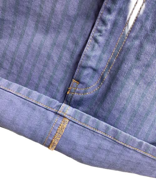 GANNI（ガニー）Ganni (ガニー) STRIPE OVERDYED DENIM JACKET ブルー サイズ:34の古着・服飾アイテム