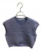 ALEXANDER WANGアレキサンダー・ワン）の古着「Cap Sleeve Tee with Embossed Logo　/　4KC3231018」｜ブルー