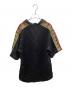 GUCCI (グッチ) サイドラインロゴ オープンカラーシャツ / 619025 ZAEP5 ブラック サイズ:46：22000円
