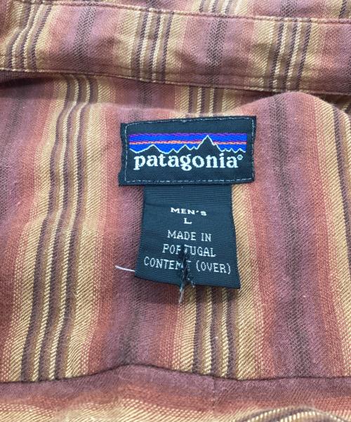 Patagonia（パタゴニア）Patagonia (パタゴニア) マルチボーダーシャツ / ポルトガル製 ブラウン サイズ:Lの古着・服飾アイテム