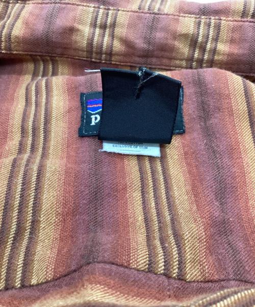 Patagonia（パタゴニア）Patagonia (パタゴニア) マルチボーダーシャツ / ポルトガル製 ブラウン サイズ:Lの古着・服飾アイテム