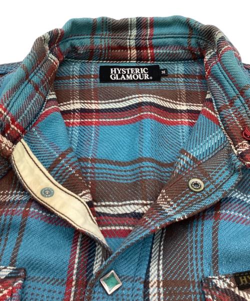 Hysteric Glamour（ヒステリックグラマー）Hysteric Glamour (ヒステリックグラマー) ウエスタンネルシャツ ブルー サイズ:Mの古着・服飾アイテム