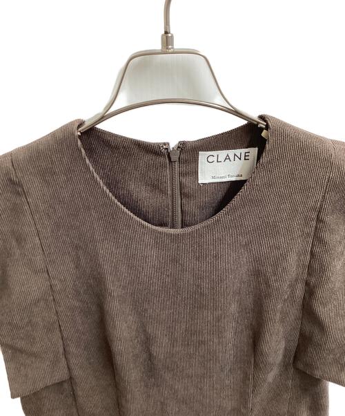 CLANE（クラネ）CLANE (クラネ) MINAMI TANAKA (ミナミ タナカ) QUARE SLEEVE ALL IN ONE ブラウン サイズ:1（実寸サイズと備考欄をご確認してください）の古着・服飾アイテム