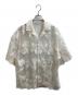 CLANE（クラネ）の古着「SHEER FLOWER LACE SHIRTS　/　18122-4162」｜ホワイト