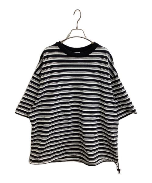 CLESSTE（クレスト）CLESSTE (クレスト) MULTI STRIPED MASSIVE T-SHIRT　/　CLE-TE-2412 ブラック サイズ:FREEの古着・服飾アイテム