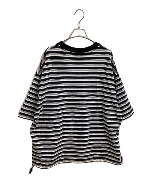 CLESSTE（クレスト）CLESSTE (クレスト) MULTI STRIPED MASSIVE T-SHIRT　/　CLE-TE-2412 ブラック サイズ:FREEの古着・服飾アイテム