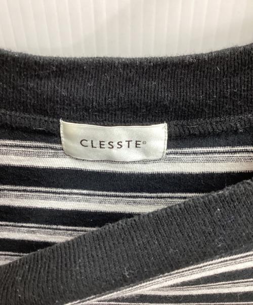 CLESSTE（クレスト）CLESSTE (クレスト) MULTI STRIPED MASSIVE T-SHIRT　/　CLE-TE-2412 ブラック サイズ:FREEの古着・服飾アイテム