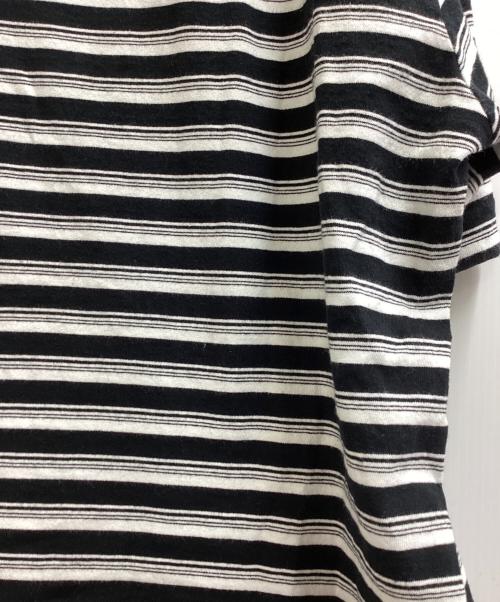 CLESSTE（クレスト）CLESSTE (クレスト) MULTI STRIPED MASSIVE T-SHIRT　/　CLE-TE-2412 ブラック サイズ:FREEの古着・服飾アイテム