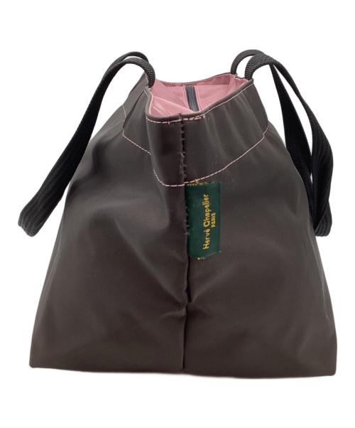 Herve Chapelier（エルベシャプリエ）Herve Chapelier (エルベシャプリエ) 舟形トートバッグL ブラウン×ピンクの古着・服飾アイテム