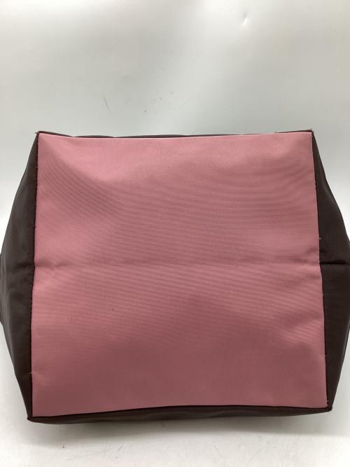Herve Chapelier（エルベシャプリエ）Herve Chapelier (エルベシャプリエ) 舟形トートバッグL ブラウン×ピンクの古着・服飾アイテム