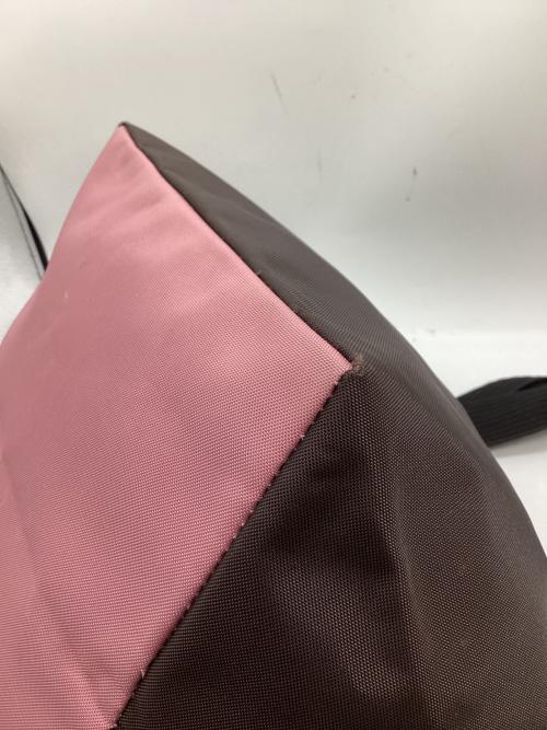 Herve Chapelier（エルベシャプリエ）Herve Chapelier (エルベシャプリエ) 舟形トートバッグL ブラウン×ピンクの古着・服飾アイテム