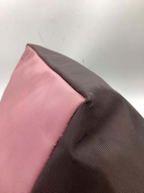 Herve Chapelier（エルベシャプリエ）Herve Chapelier (エルベシャプリエ) 舟形トートバッグL ブラウン×ピンクの古着・服飾アイテム