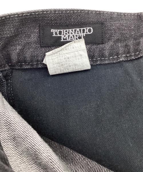 TORNADO MART（トルネードマート）TORNADO MART (トルネードマート) ヒゲ フレアデニムパンツ グレー サイズ:Sの古着・服飾アイテム