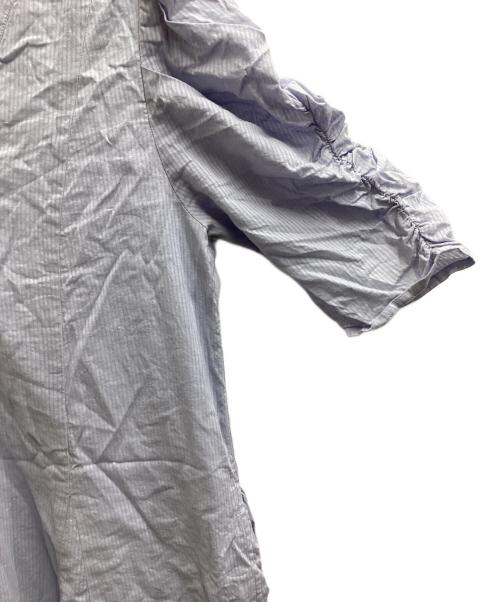 ne quittez pas（ヌキテパ）ne quittez pas (ヌキテパ) Dobby Stripe Plain Dress　/　010431GZ1 スカイブルー サイズ:FREEの古着・服飾アイテム