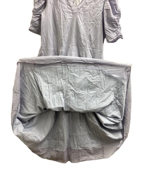 ne quittez pas（ヌキテパ）ne quittez pas (ヌキテパ) Dobby Stripe Plain Dress　/　010431GZ1 スカイブルー サイズ:FREEの古着・服飾アイテム