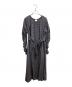 sara mallika（サラマリカ）の古着「Cotton Cut Jqd Gather Dress　/　020432SC2」｜グレー