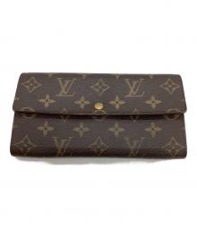 LOUIS VUITTON（ルイ ヴィトン）の古着「3つ折り財布 / M61215 / ポルトトレゾール」｜ブラウン