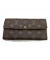 LOUIS VUITTON（ルイ ヴィトン）の古着「3つ折り財布 / M61215 / ポルトトレゾール」｜ブラウン