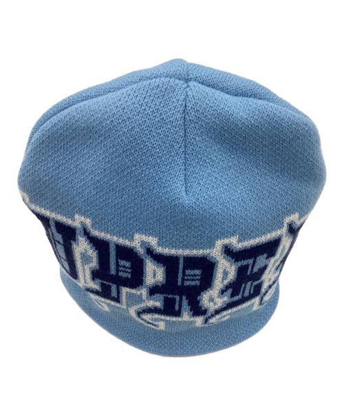 SUPREME（シュプリーム）Supreme (シュプリーム) New Era (ニューエラ) Outline Beanie / アウトライン ビーニー / 25FW ブルーの古着・服飾アイテム