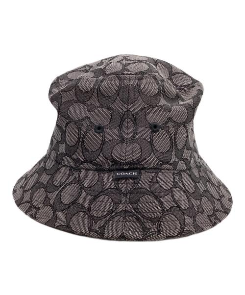 COACH（コーチ）COACH (コーチ) シグネチャー ジャカード バケットハット　/　CH401 グレー サイズ:M/Lの古着・服飾アイテム
