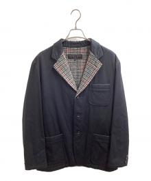 COMME des GARCONS HOMME（コムデギャルソン オム）の古着「ツイード裏地3Bジャケット」｜ネイビー
