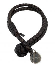 BOTTEGA VENETA（ボッテガベネタ）の古着「イントレチャートブレスレット」｜ブラウン