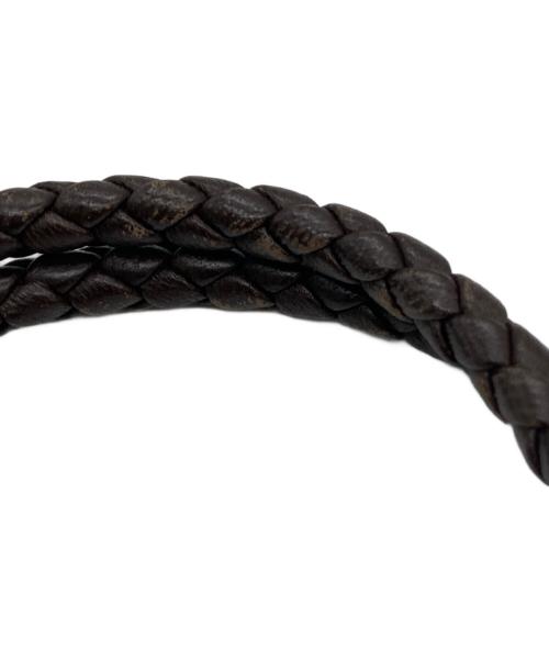 BOTTEGA VENETA（ボッテガベネタ）BOTTEGA VENETA (ボッテガベネタ) イントレチャートブレスレット ブラウンの古着・服飾アイテム