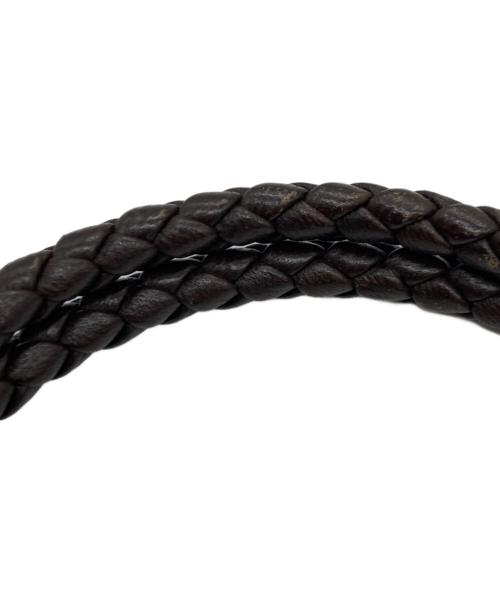 BOTTEGA VENETA（ボッテガベネタ）BOTTEGA VENETA (ボッテガベネタ) イントレチャートブレスレット ブラウンの古着・服飾アイテム