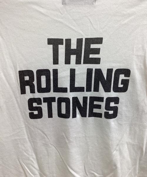 Hysteric Glamour（ヒステリックグラマー）Hysteric Glamour (ヒステリックグラマー) ROLLING STONES (ローリングストーンズ) RS/SUCKING IN THE 70'S pt 五分袖Tシャツ ホワイト サイズ:Mの古着・服飾アイテム