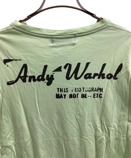 Andy Warhol by HYSTERIC GLAMOUR（アンディーウォーホルバイヒステリックグラマー）Andy Warhol by HYSTERIC GLAMOUR (アンディーウォーホルバイヒステリックグラマー) プリントTシャツ / 0403CT04 グリーン サイズ:Sの古着・服飾アイテム