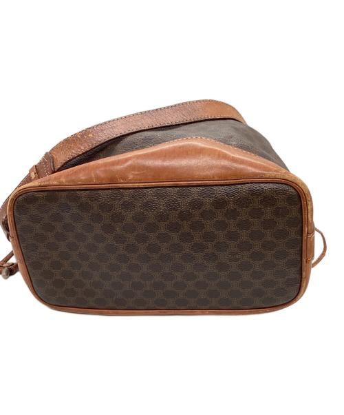 CELINE（セリーヌ）CELINE (セリーヌ) 巾着ショルダーバッグ ブラウンの古着・服飾アイテム