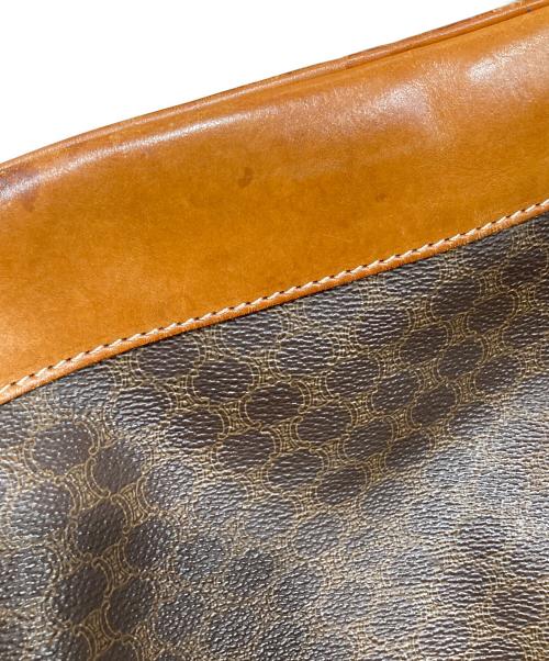 CELINE（セリーヌ）CELINE (セリーヌ) 巾着ショルダーバッグ ブラウンの古着・服飾アイテム