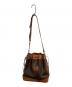 CELINE (セリーヌ) 巾着ショルダーバッグ ブラウン：18000円